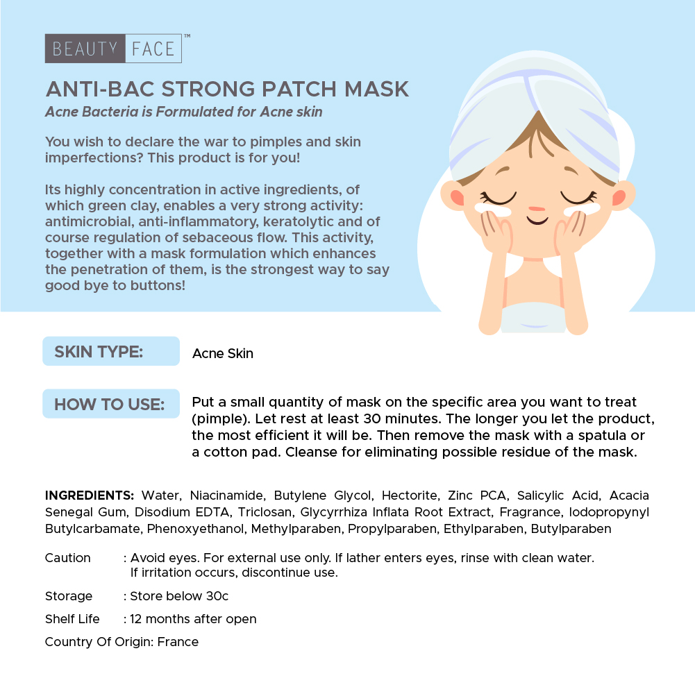 Beauty Face Anti-Bac strong patch Mask