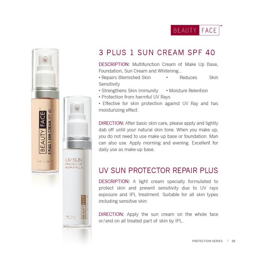 UV Plus Repair SPF Protection Cream - 2 in 1 Skin repair & Protection function 