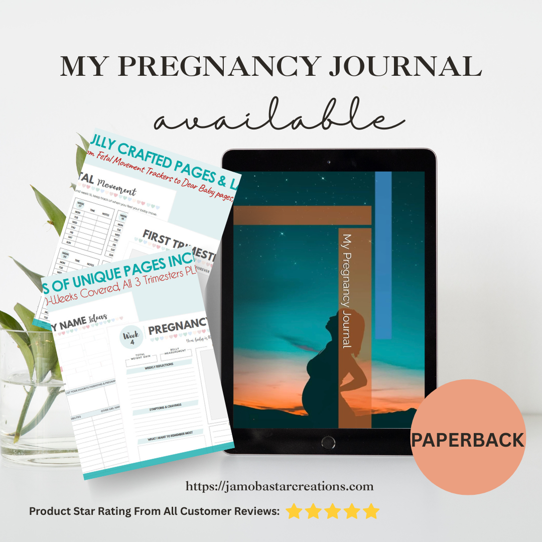Paperback Printed Pregnancy Journal