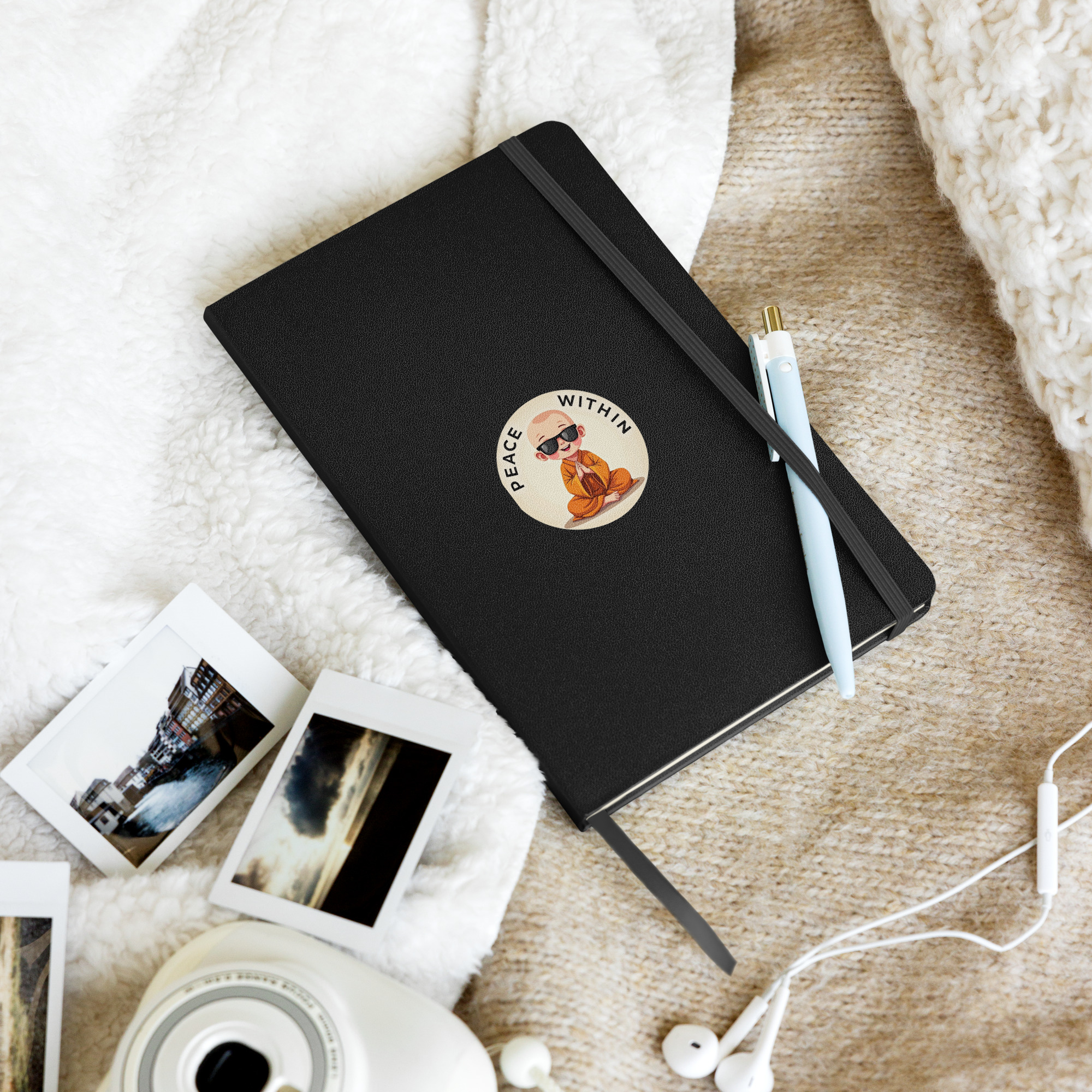 Baby Monk Traveler's Hardcover Notebook