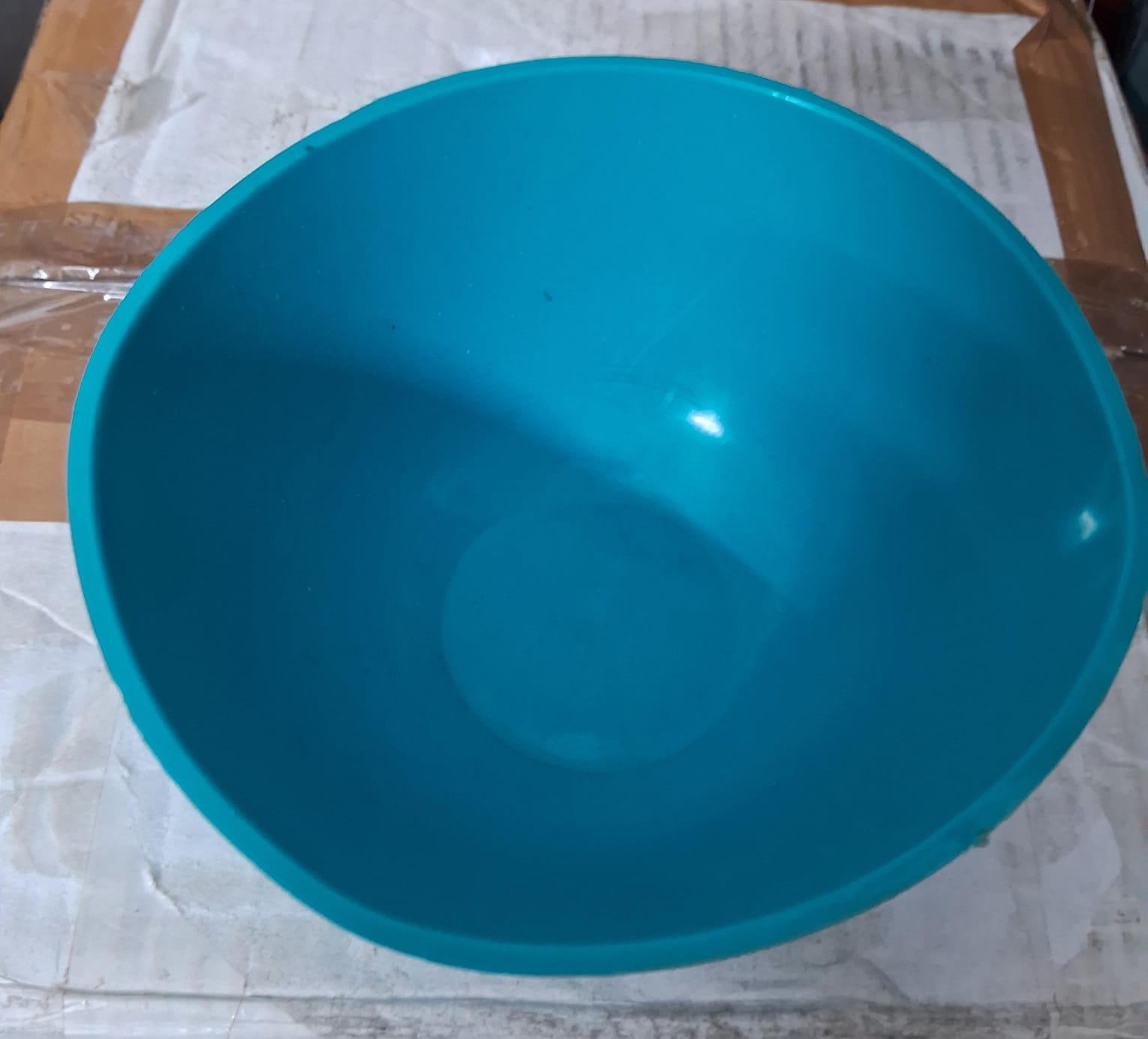 Large Blue Plastic Bowl