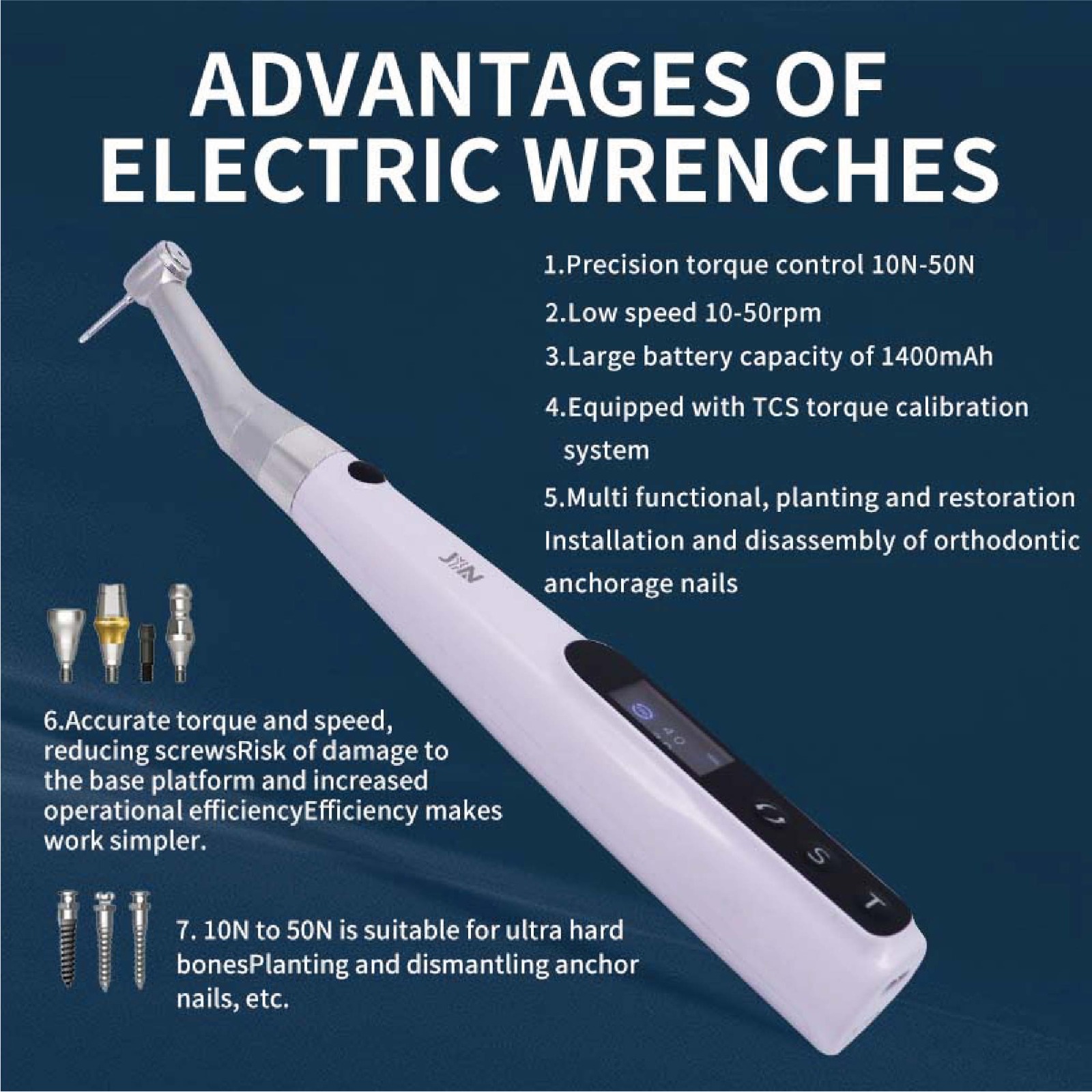 Electric Wrench for Dental Use
