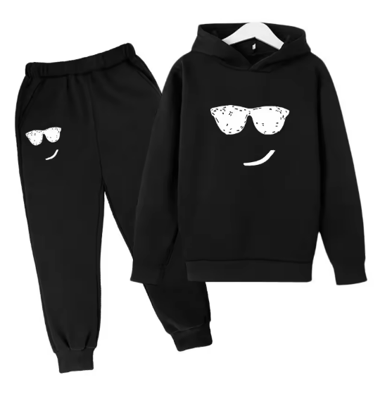 Cool Face Hoodie and Sweatpants Set
