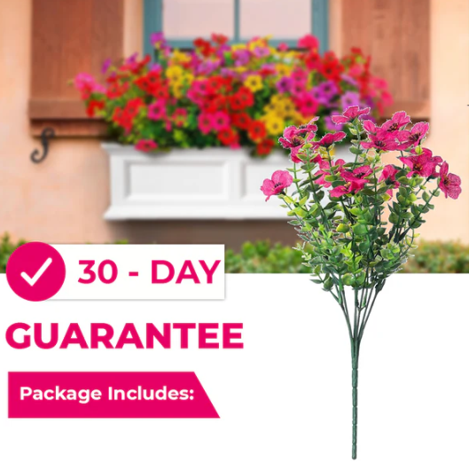 🔥 Last Day 50% OFF 🔥 Realistic UV-Resistant Outdoor Flowers – Zero Maintenance