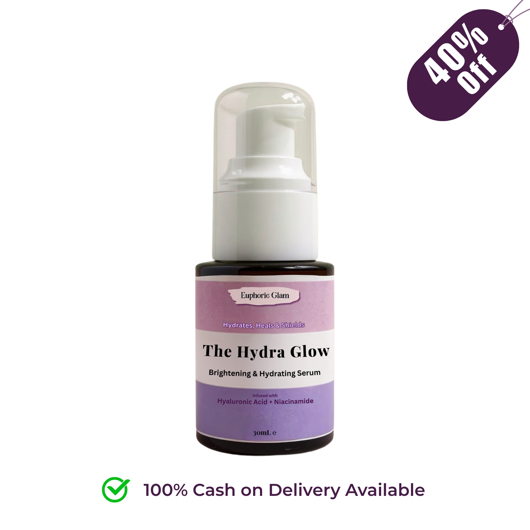 The Hydra Glow Serum (Glass Skin & Pore Repair)