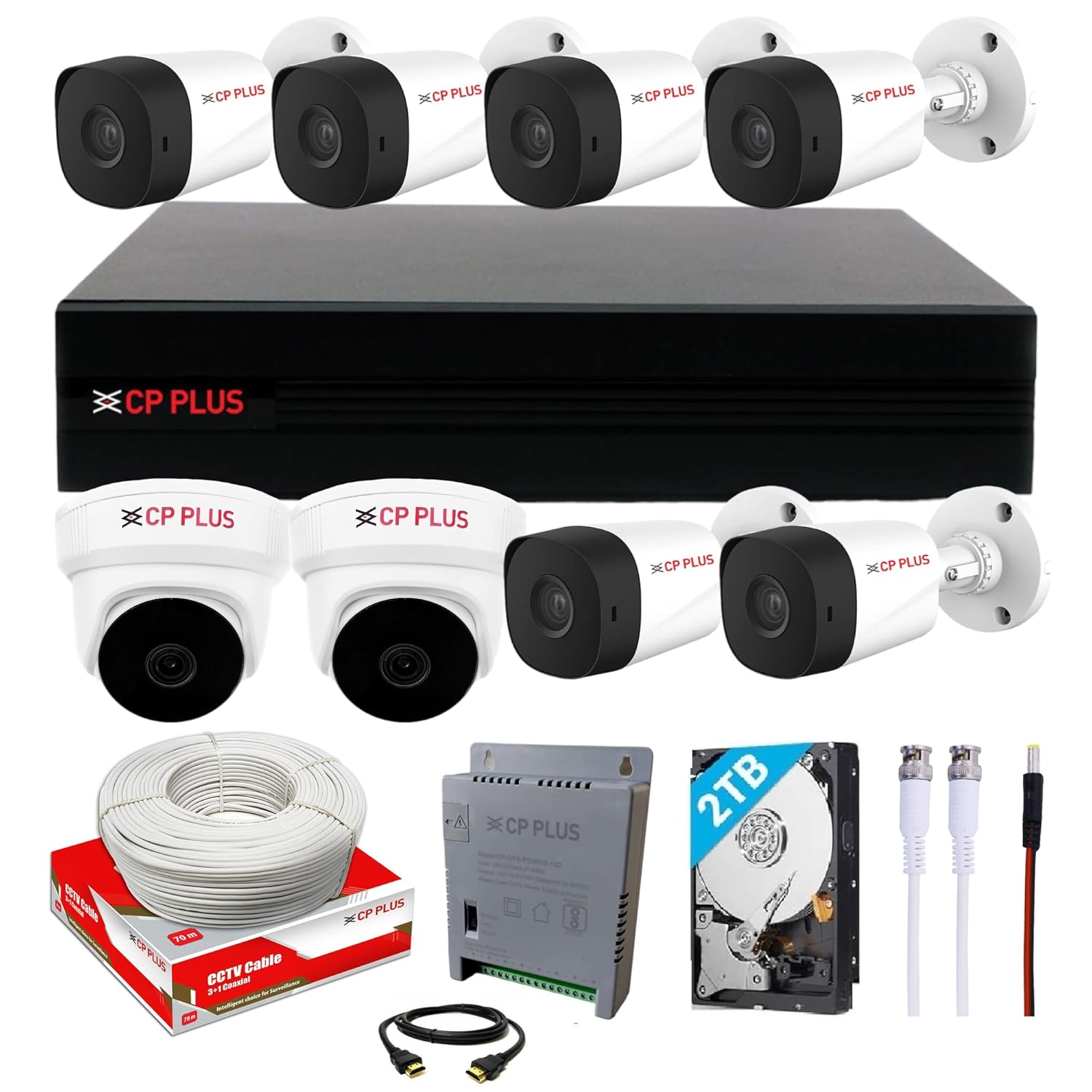 CP PLUS Full HD 8 Channel DVR with 2.4 MP