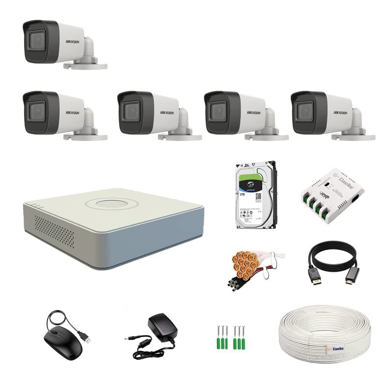 HIKVISION 5 camera Full Combo Kit
