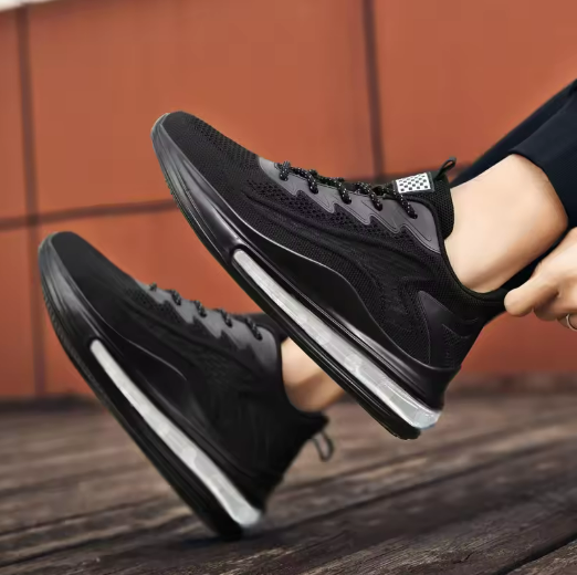 Men's Black Sports Sneakers