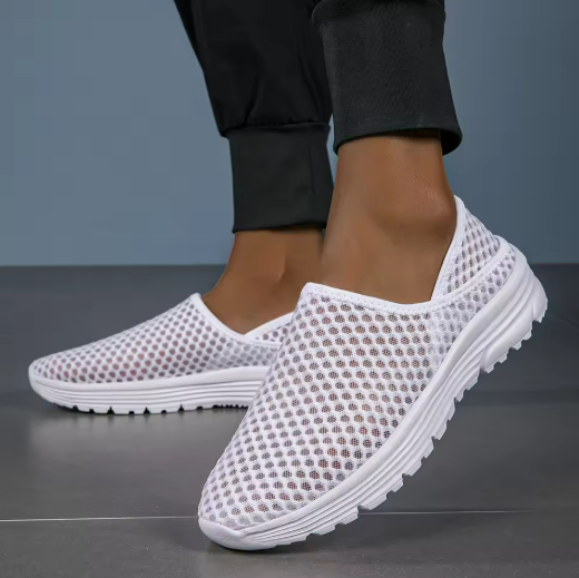 Breathable Mesh Slip-On Sneakers