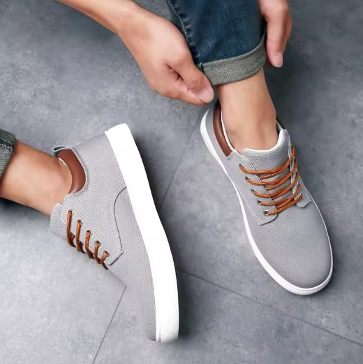 Stylish Gray Casual Sneakers