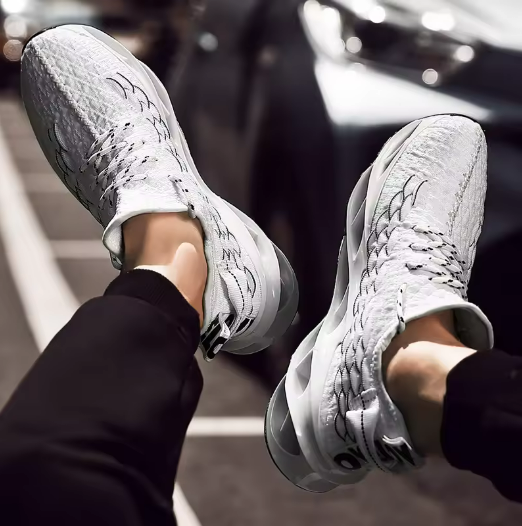 Modern White Sports Sneakers