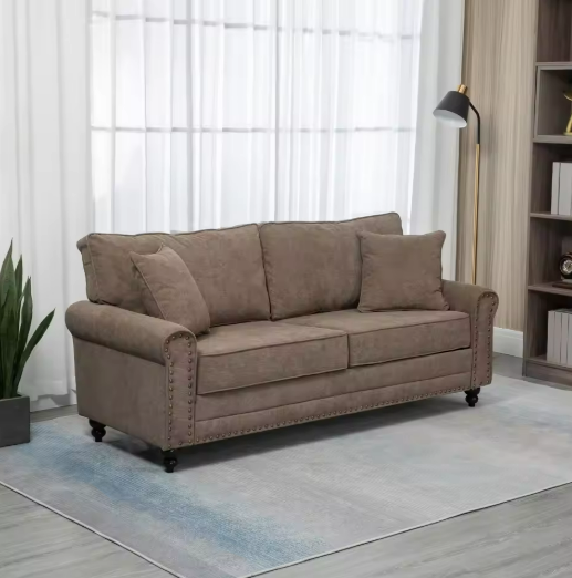 Brown Upholstered Sofa
