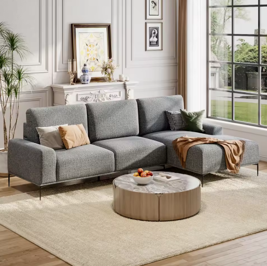 Modern Gray Sectional Sofa