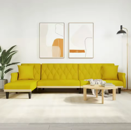 Modern Yellow Sectional Sofa