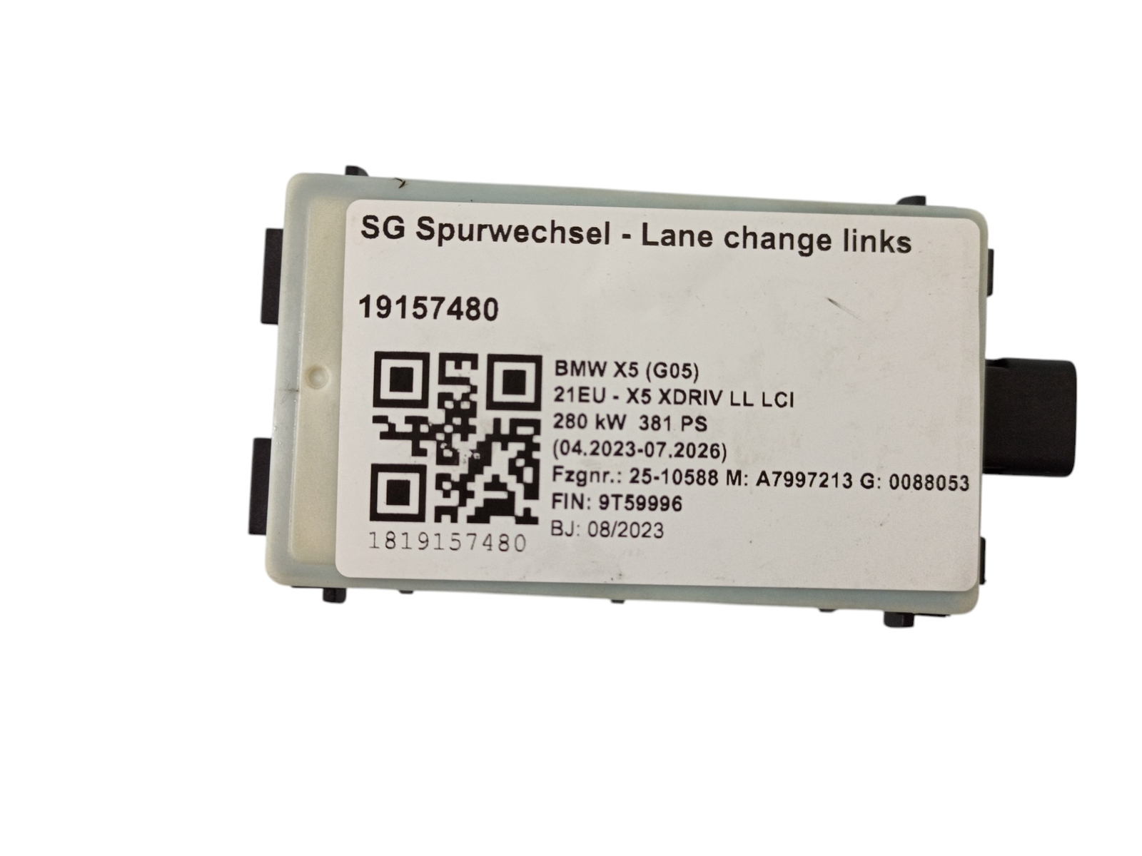 BMW OEM Radar Sensor Close Range 5A60303 VIN:9T59996 9km! G60 G70 G05 LCI G09-