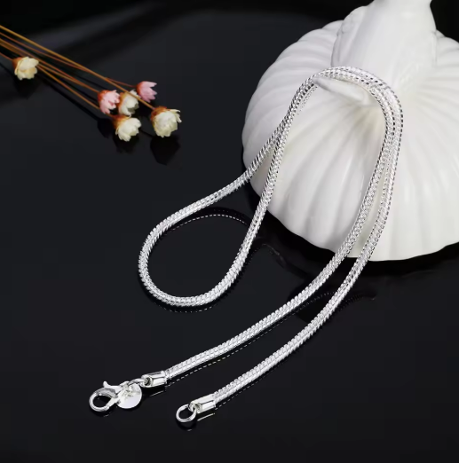 Sterling Silver Snake Chain Necklace