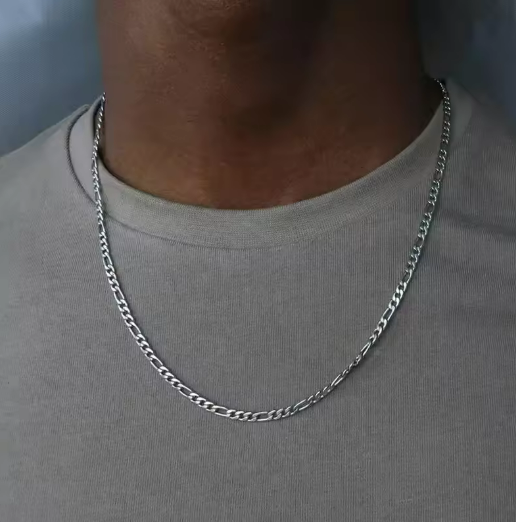 Silver Figaro Chain Necklace
