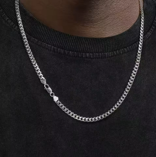 Stainless Steel Cuban Link Chain Necklace
