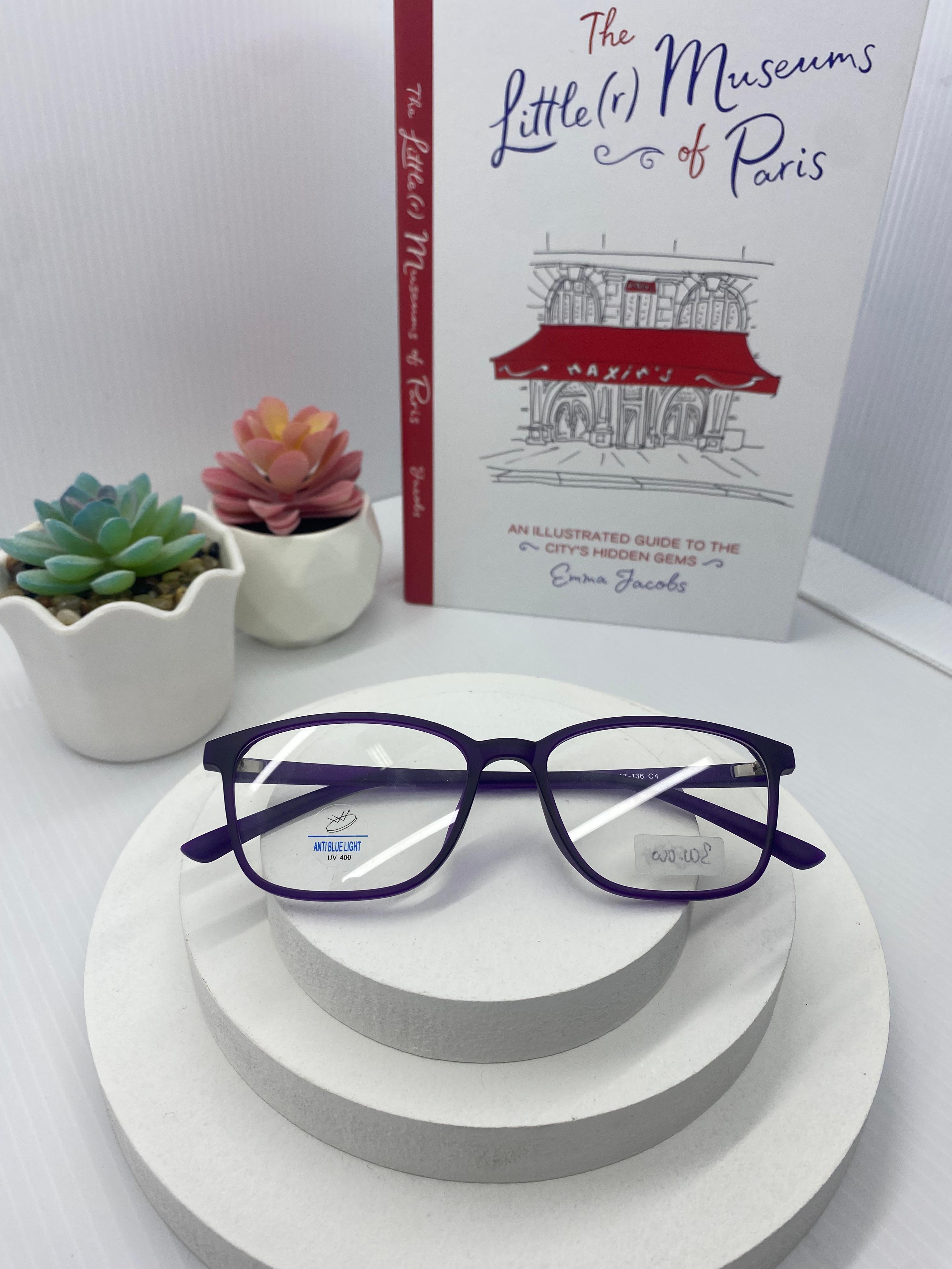 Purple Rimmed Eyeglasses