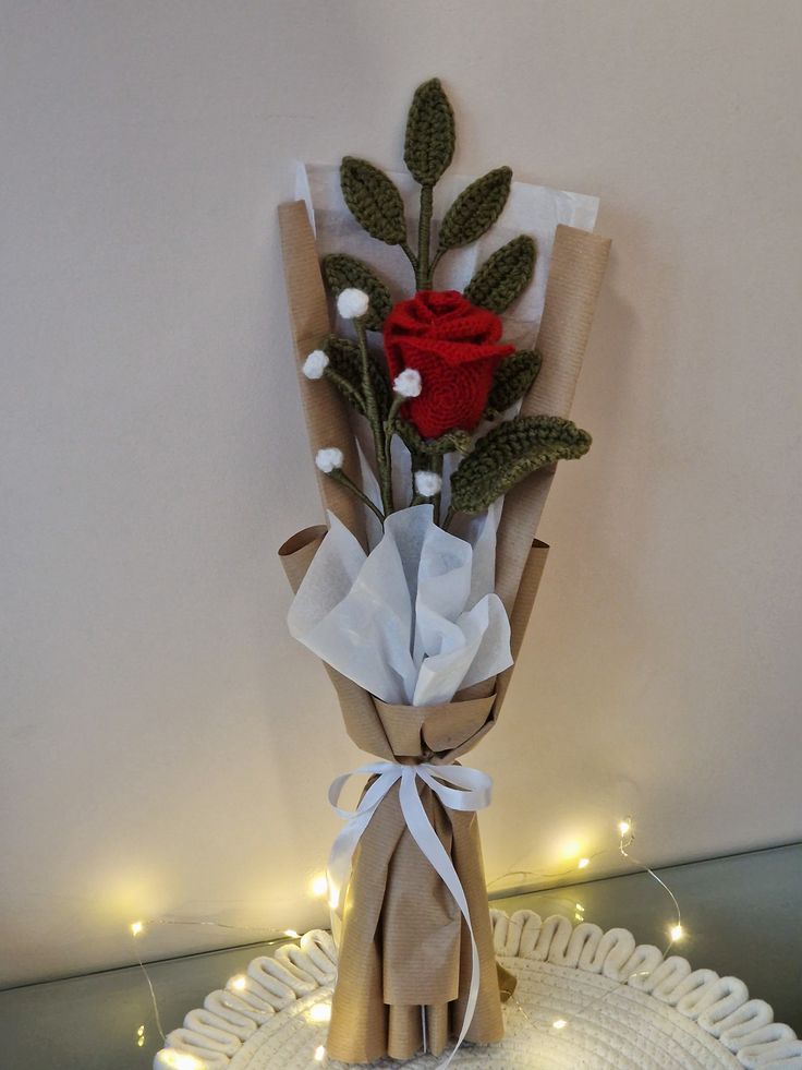  Crochet Rose Bouquet