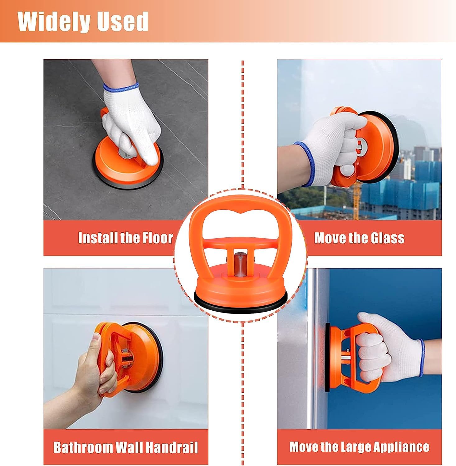 Dent Puller, 2 Pack Car Dent Puller, Suction Cup Dent Puller Handle Lifter, Powerful Car Dent Remover, Dent Removal Kit and Dent Repair Puller for Car Dent Repair,Screen,Tiles,Glass and Objects Moving