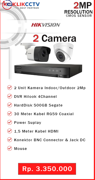 Hikvision 2 Camera 2MP