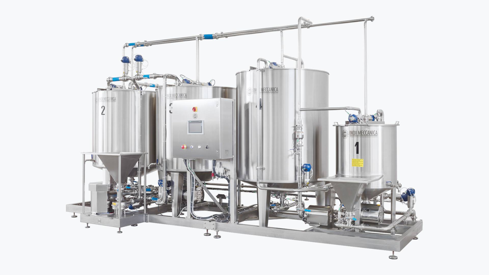 Brine mixing tanks for industrial brine preparation - INOX