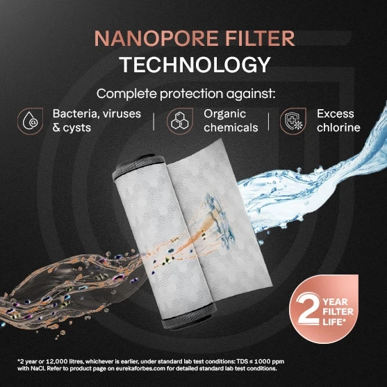 Aquaguard Nova RO + UV Stainless Steel 2X Water Purifier | 2 Year Filter Life