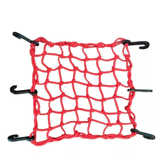 Rede elástica para bagageiro de moto