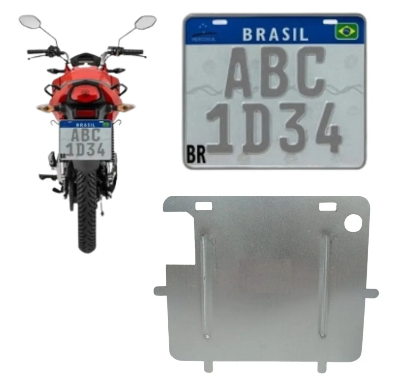 Suporte para placa de moto