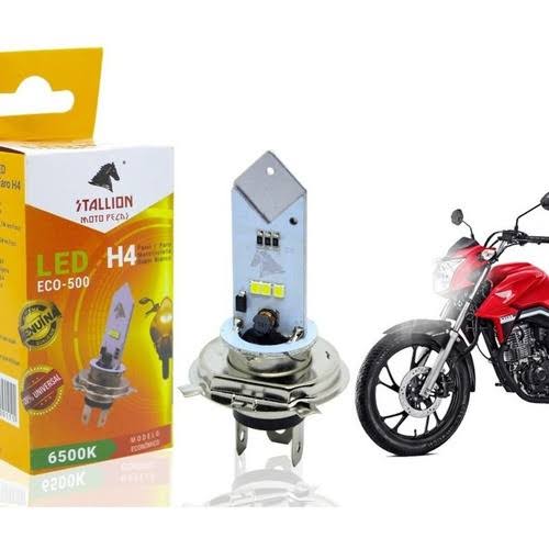 Lâmpada LED H4 Stallion Moto Peças 6500k