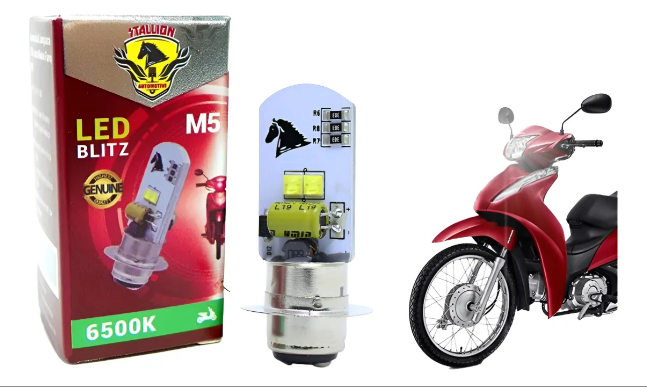 Lâmpada LED M5 para Moto Honda biz