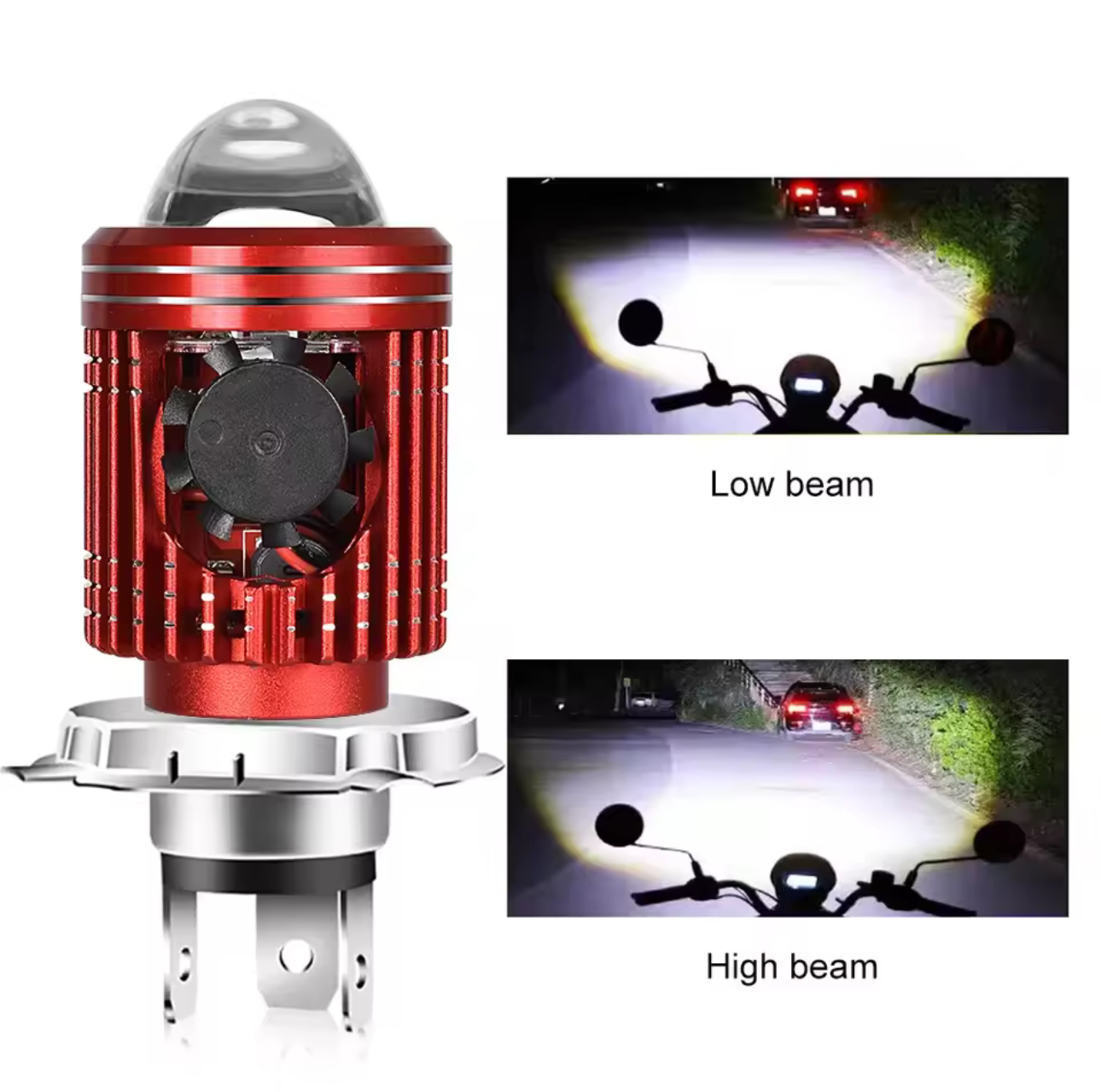 Lâmpada LED para farol de moto