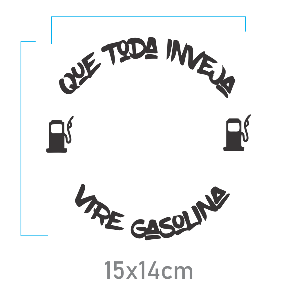 Adesivo - Que toda inveja vire gasolina