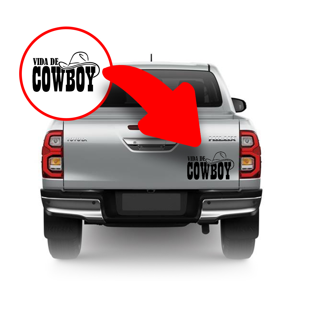 Adesivo Vida de Cowboy