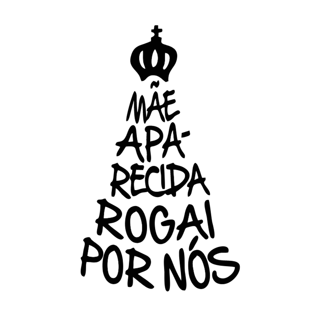 Adesivo Mãe Aparecida Rogai Por Nós