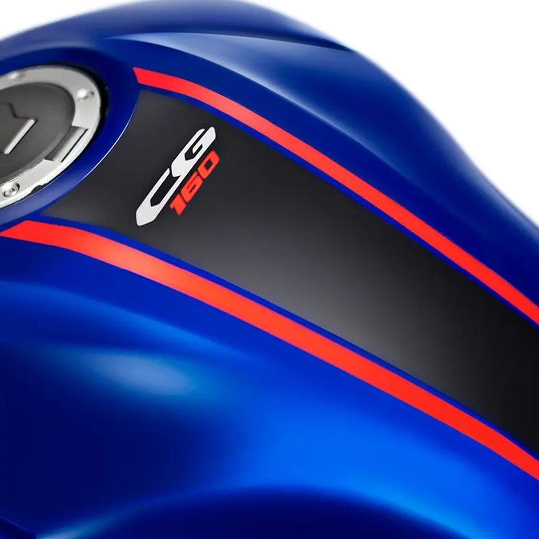 Gravatinha Honda CG vermelho e preto