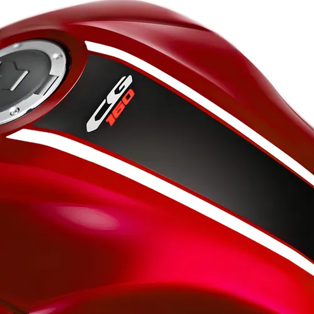 Gravatinha Honda CG branco com preto