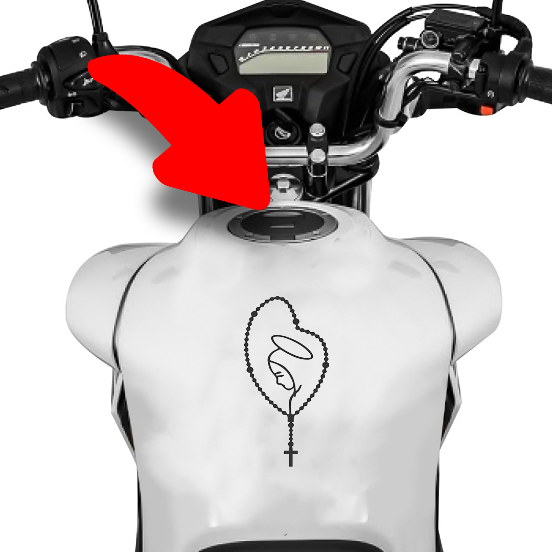 Terço com imagem de Nossa Senhora