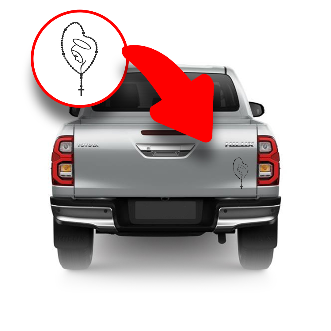 Terço com imagem de Nossa Senhora