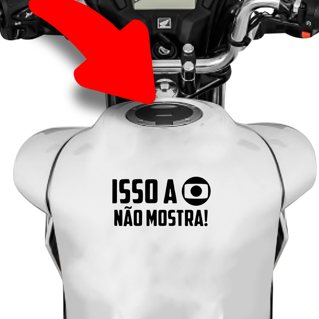 Adesivo 'Isso a Globo Não Mostra'