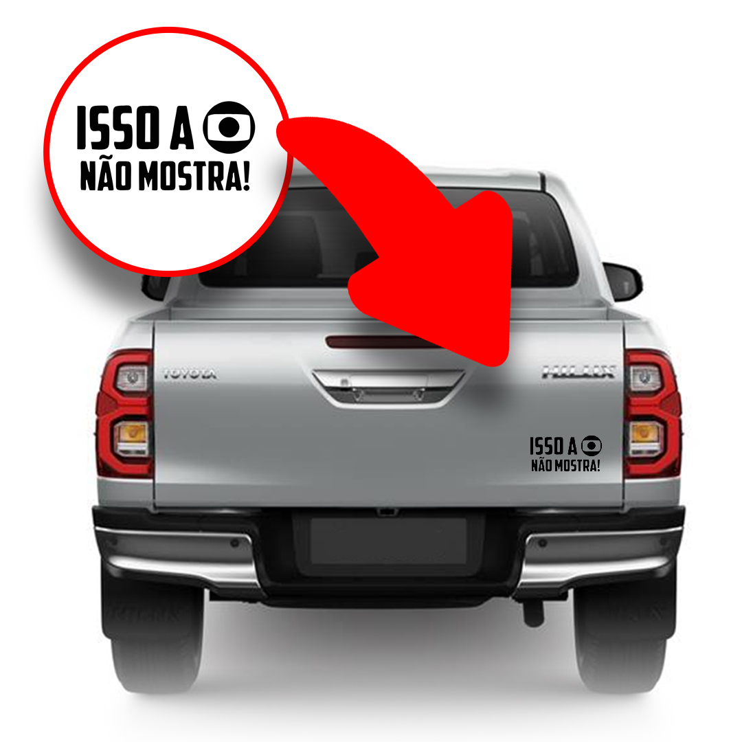 Adesivo 'Isso a Globo Não Mostra'