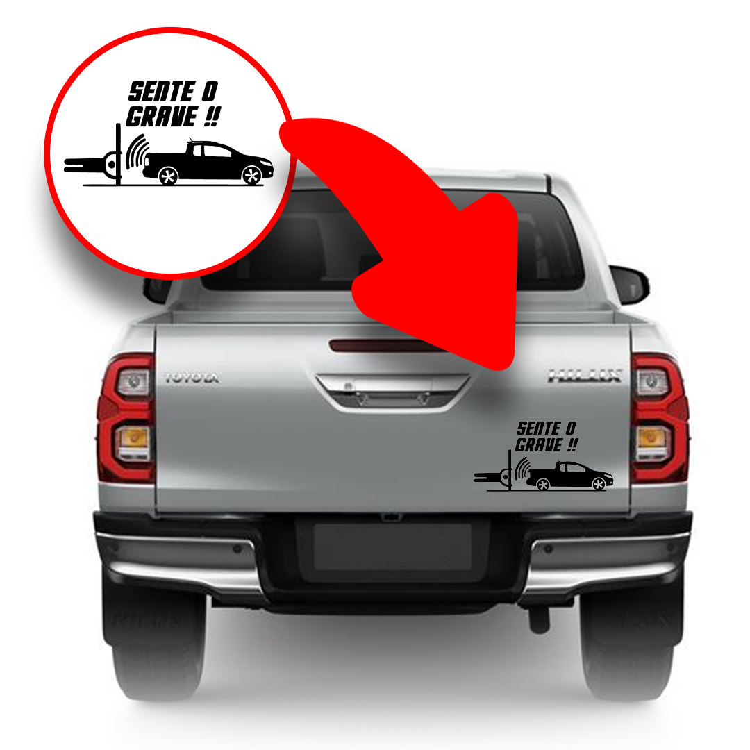 Adesivo Sente o Grave