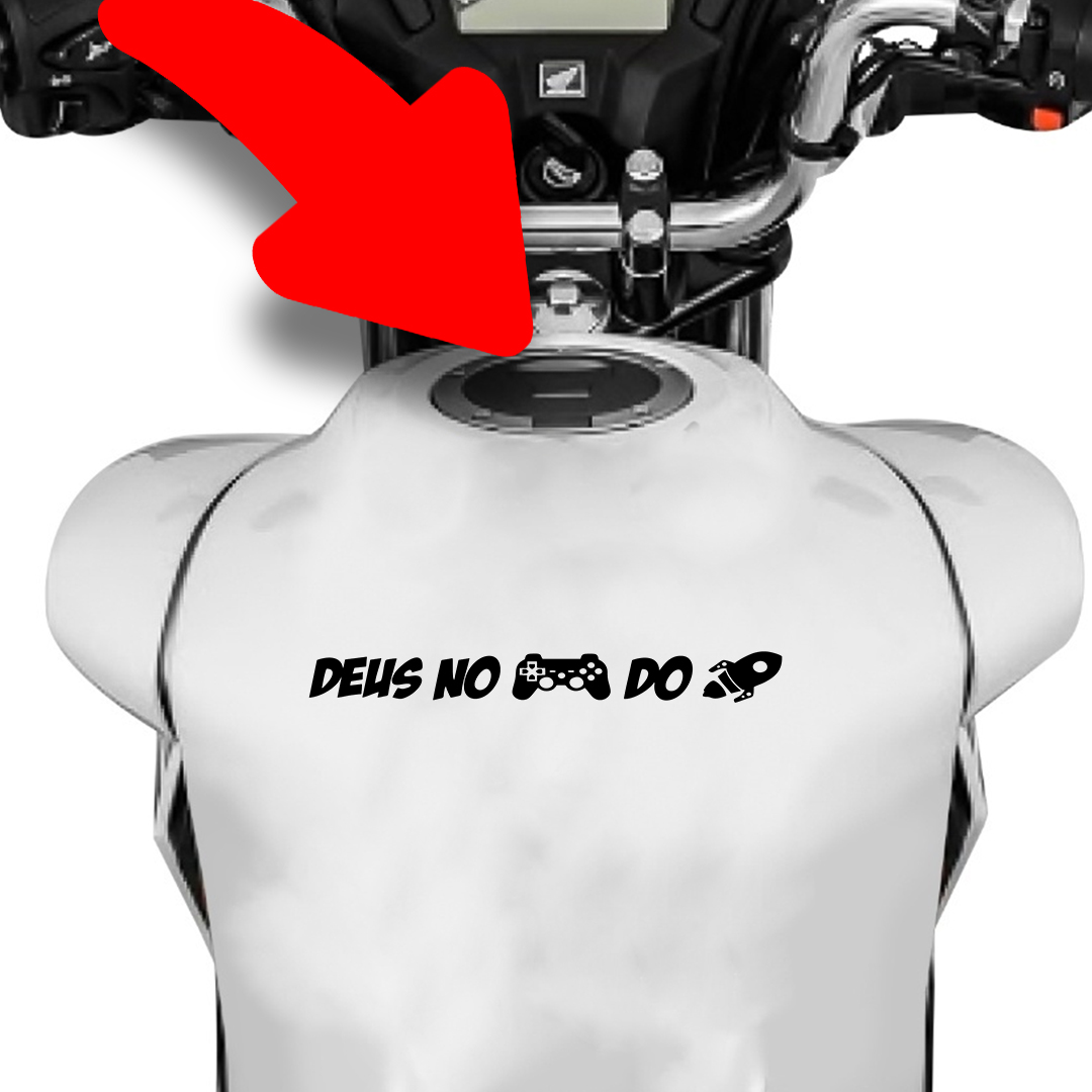 Adesivo 'Deus no Controle da nave'