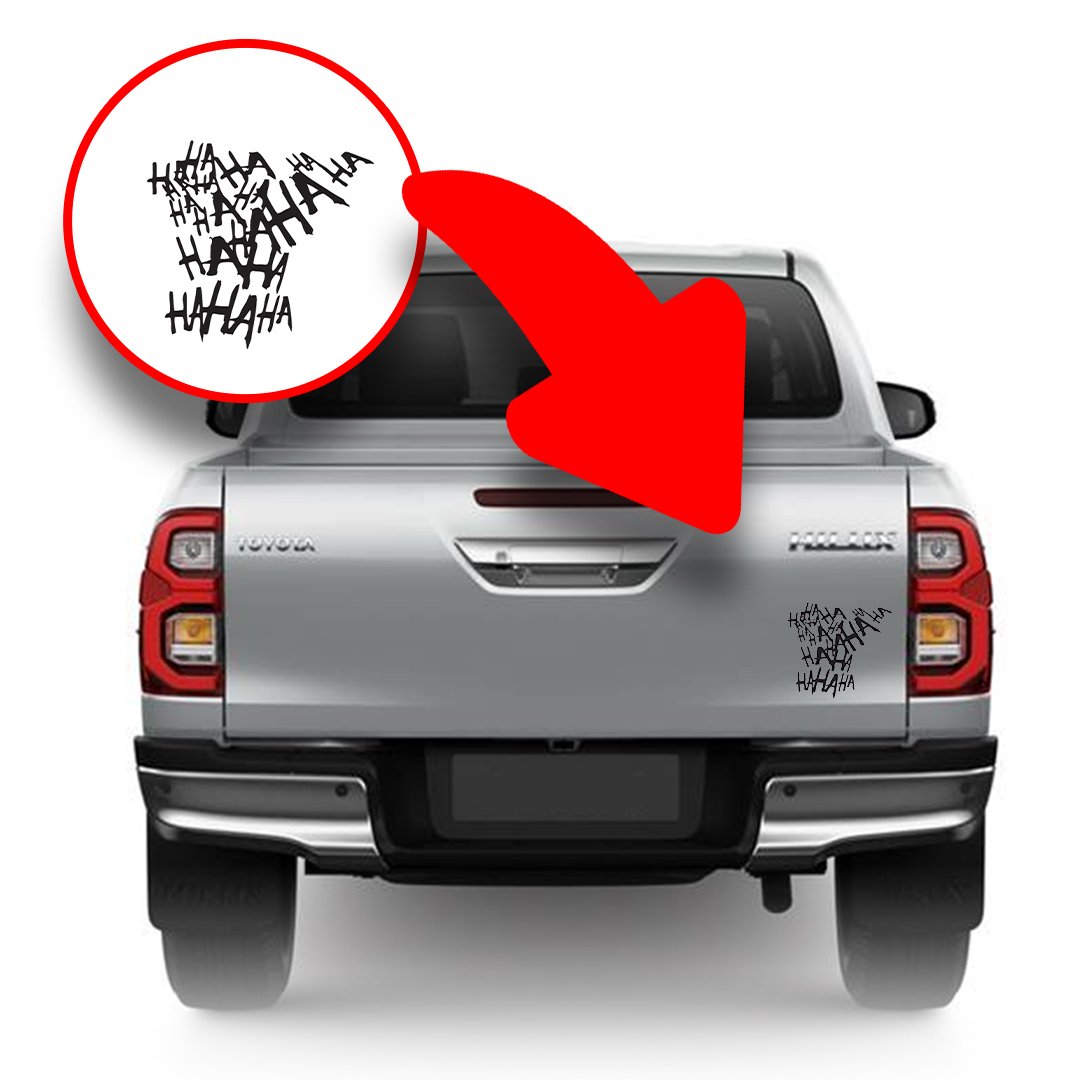 Adesivo Decorativo 'HAHAHA'