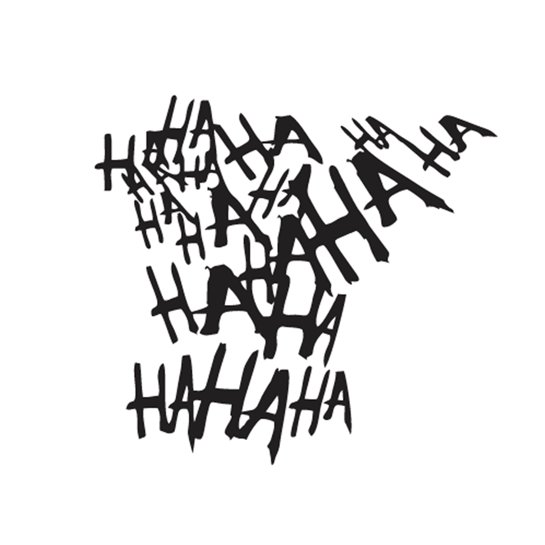 Adesivo Decorativo 'HAHAHA'