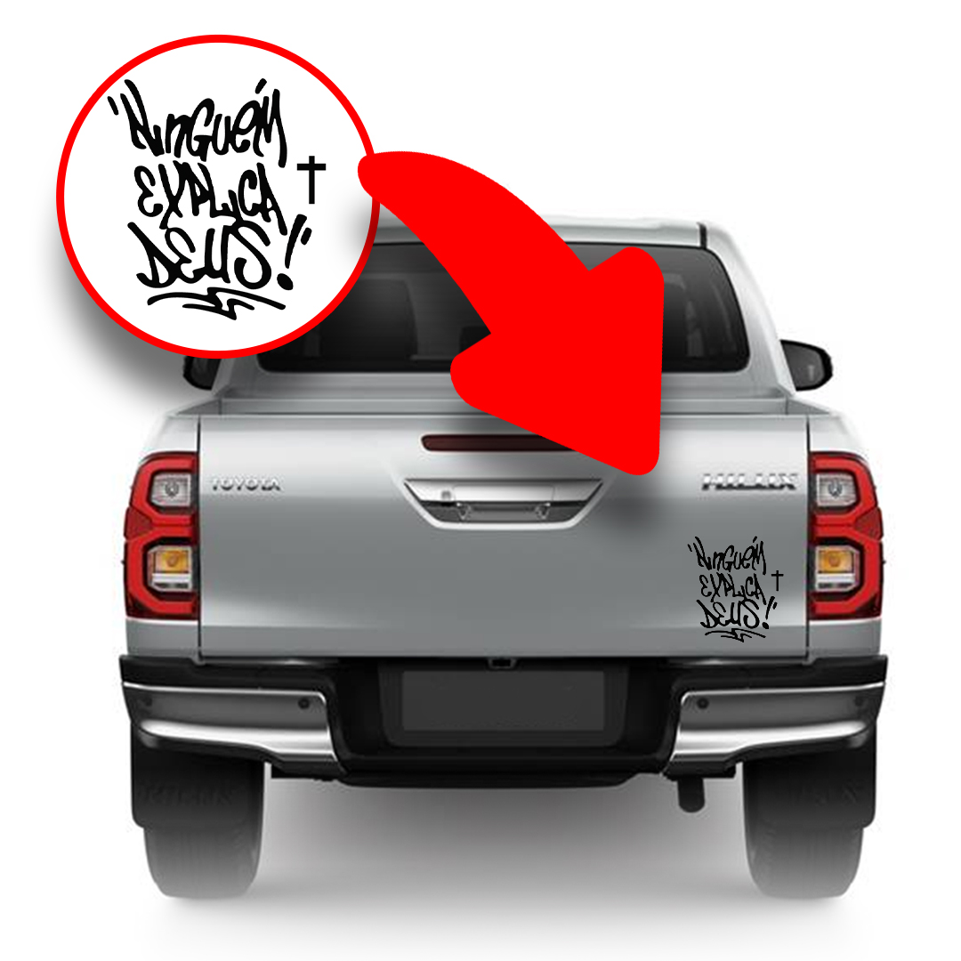 Adesivo Decorativo 'Ninguém Explica Deus'