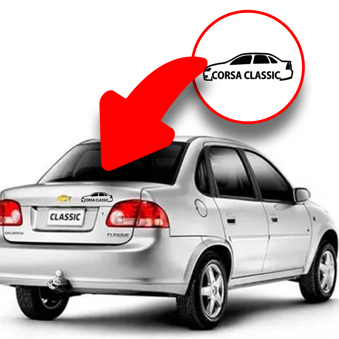 Adesivos Clubes de Carros, corsa, celta, gol g4, gol g3, gol quadrado, palio, golf, fiat uno