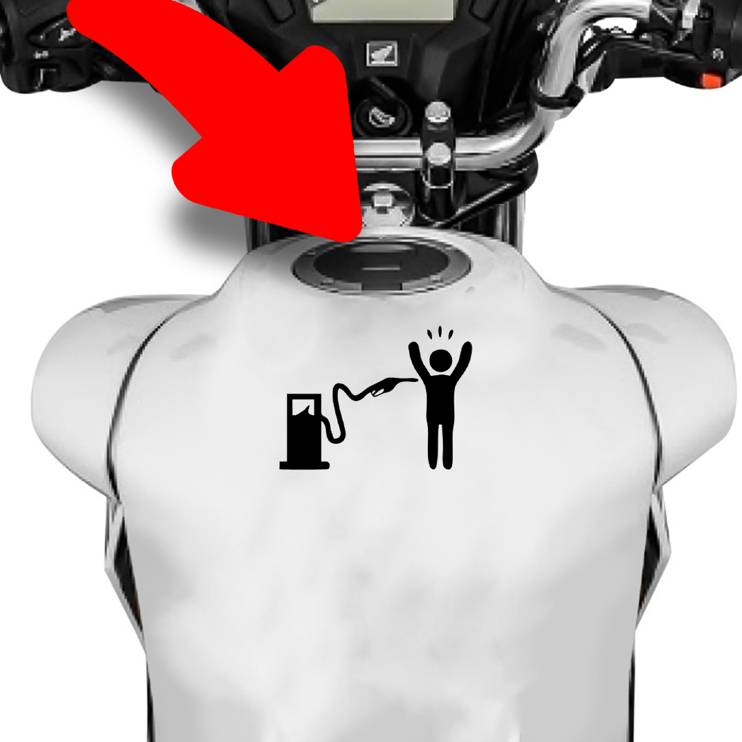 Bomba de combustível adesivo com Humor