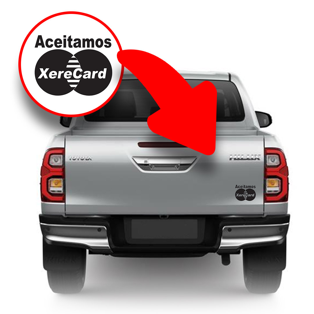Adesivo Aceitamos XereCard